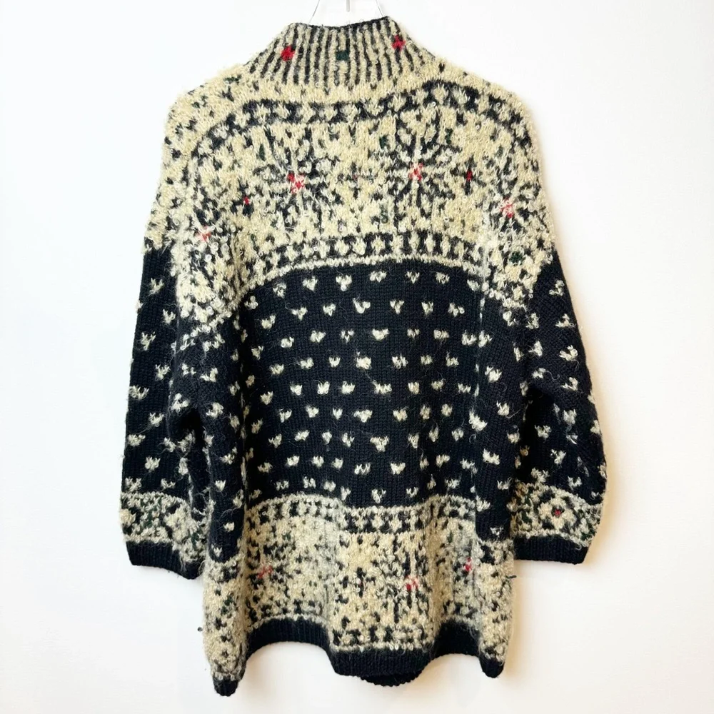 Handknit for Jones New York | 90's Vintage Wool Mohair Pullover - Picture 4 of 6